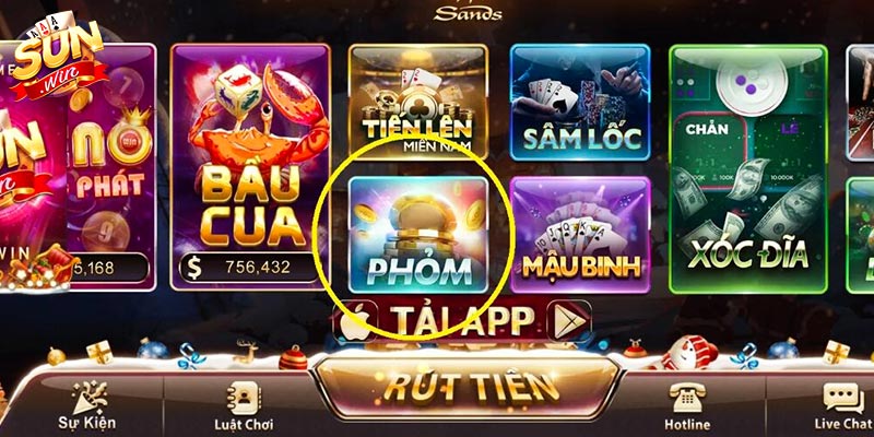 Điểm độc đáo thú vị khi giải trí với bài phỏm Sunwin